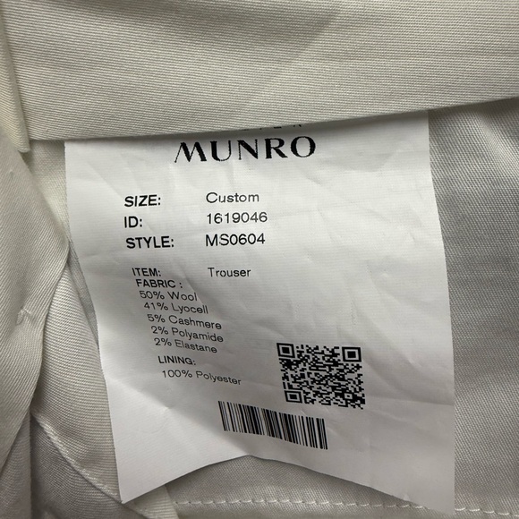 Munro Men's Light Gray Chinos 34-36 - Picture 9 of 9